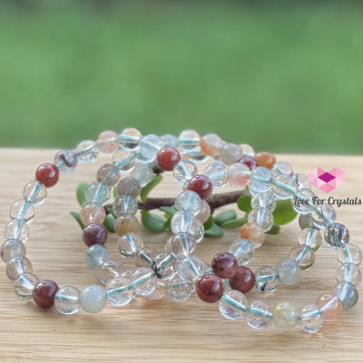 Multi-Coloured Rutilated Quartz (8Mm) Bracelet