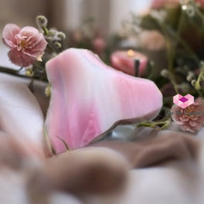 Multicoloured Banded Pastel Pink Lilac Ice Andara