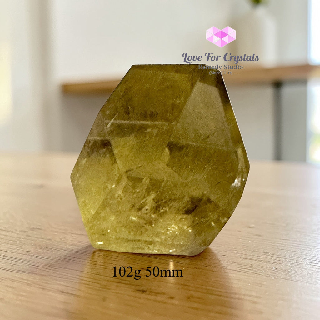 Natural Citrine Freeform – Steady Wealth Builder (encoded & activated) 102g 50mm Citrine