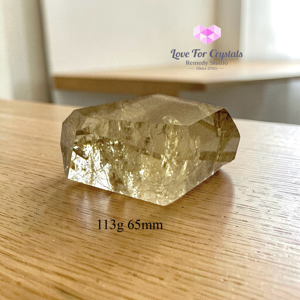 Natural Citrine Freeform – Steady Wealth Builder (encoded & activated) 113g 65mm Citrine