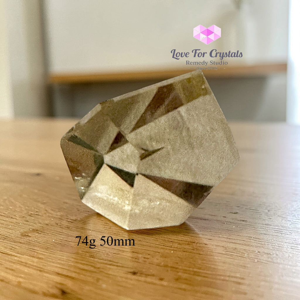 Natural Citrine Freeform – Steady Wealth Builder (encoded & activated) 74g 50mm Citrine