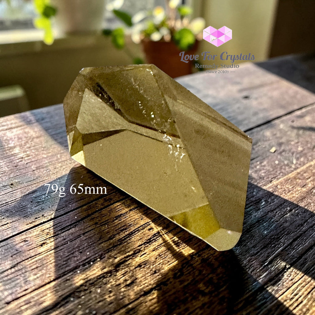 Natural Citrine Freeform – Steady Wealth Builder (encoded & activated) 79g 65mm Citrine