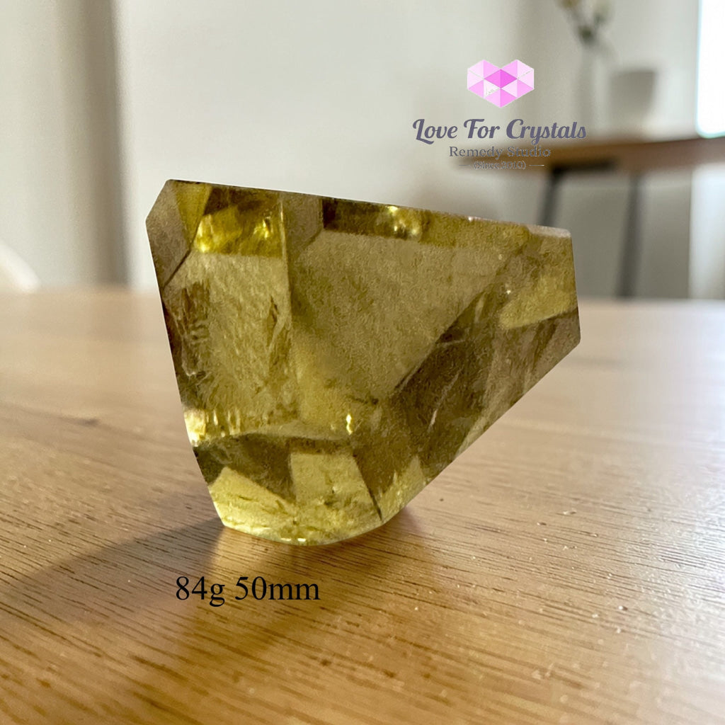 Natural Citrine Freeform – Steady Wealth Builder (encoded & activated) 84g 50mm Citrine