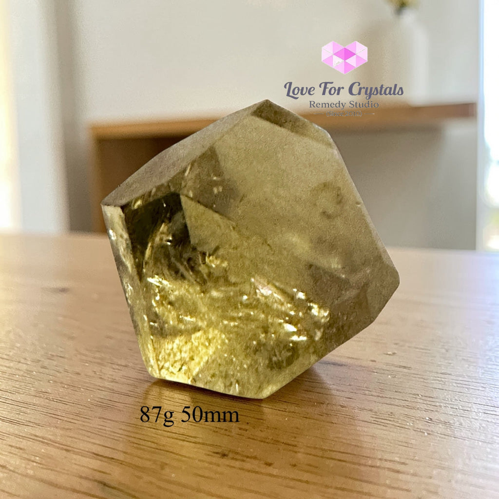 Natural Citrine Freeform – Steady Wealth Builder (encoded & activated) 87g 50mm Citrine