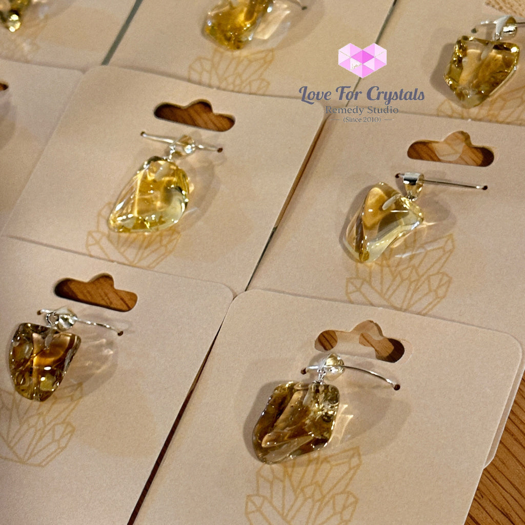 Natural Citrine Pendant (925 Silver)Money Flow Citrine