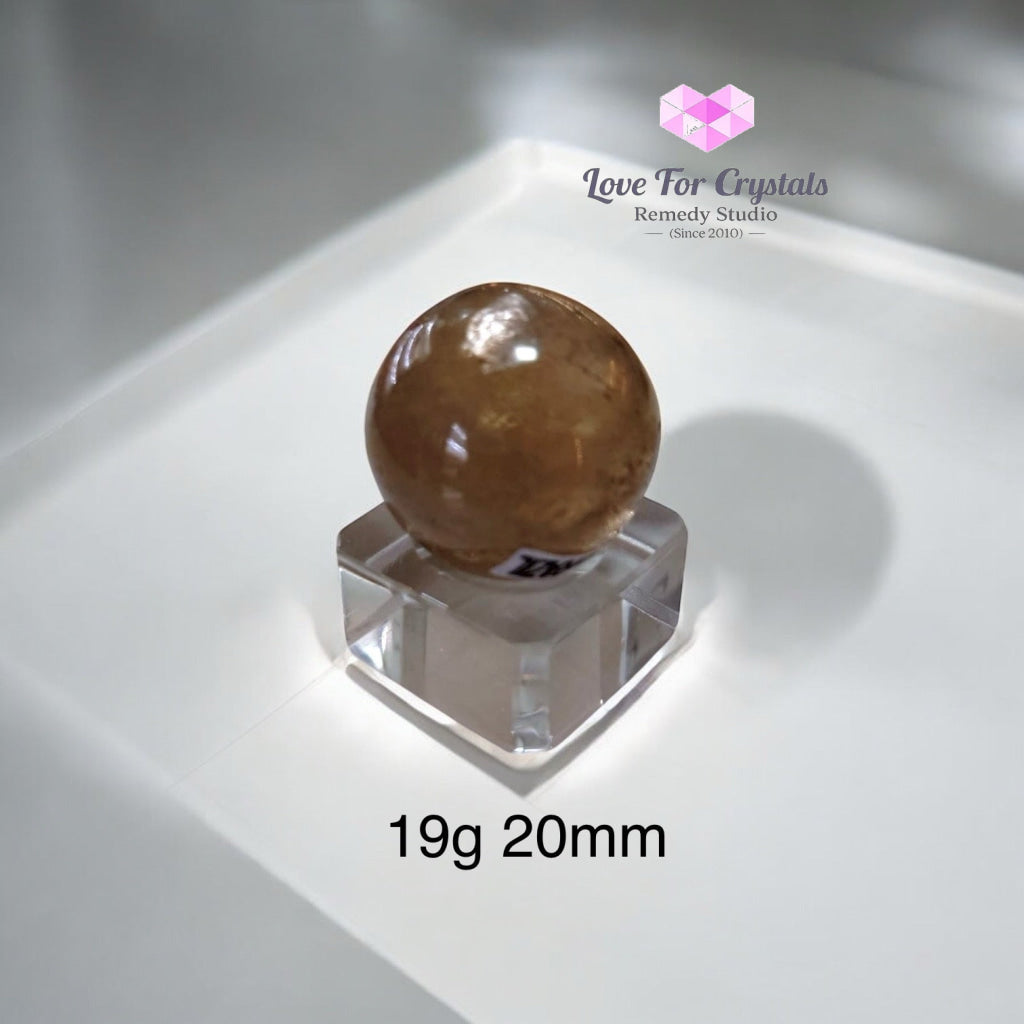 Natural Citrine Sphere (AAAAA grade) Brazil (Pre-coded & activated) natural undyed unheated 19g 20mm Crystal spheres