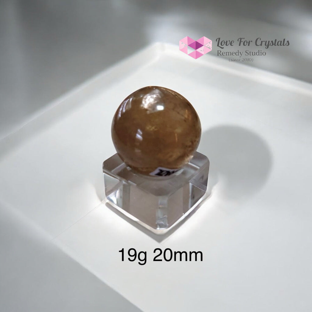 Natural Citrine Sphere (AAAAA grade) Brazil (Pre-coded & activated) natural undyed unheated 19g 20mm Crystal spheres