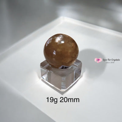 Natural Citrine Sphere (AAAAA grade) Brazil (Pre-coded & activated) natural undyed unheated 19g 20mm Crystal spheres