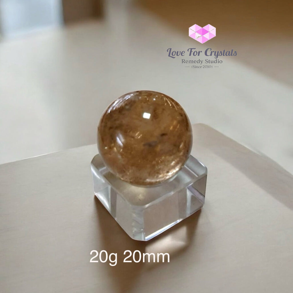 Natural Citrine Sphere (AAAAA grade) Brazil (Pre-coded & activated) natural undyed unheated 20g 20mm Crystal spheres