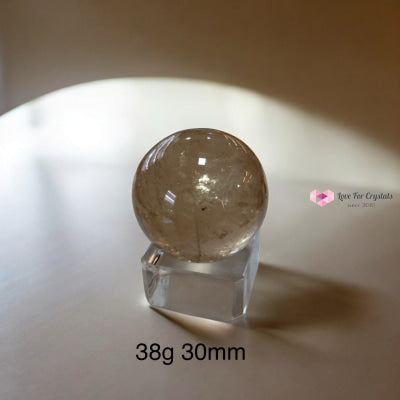 Natural Citrine Sphere (AAAAA grade) Brazil (Pre-coded & activated) natural undyed unheated 38g 30mm Crystal spheres