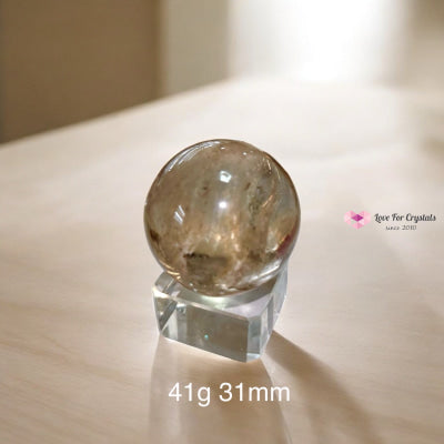 Natural Citrine Sphere (AAAAA grade) Brazil (Pre-coded & activated) natural undyed unheated 41g 31mm Crystal spheres