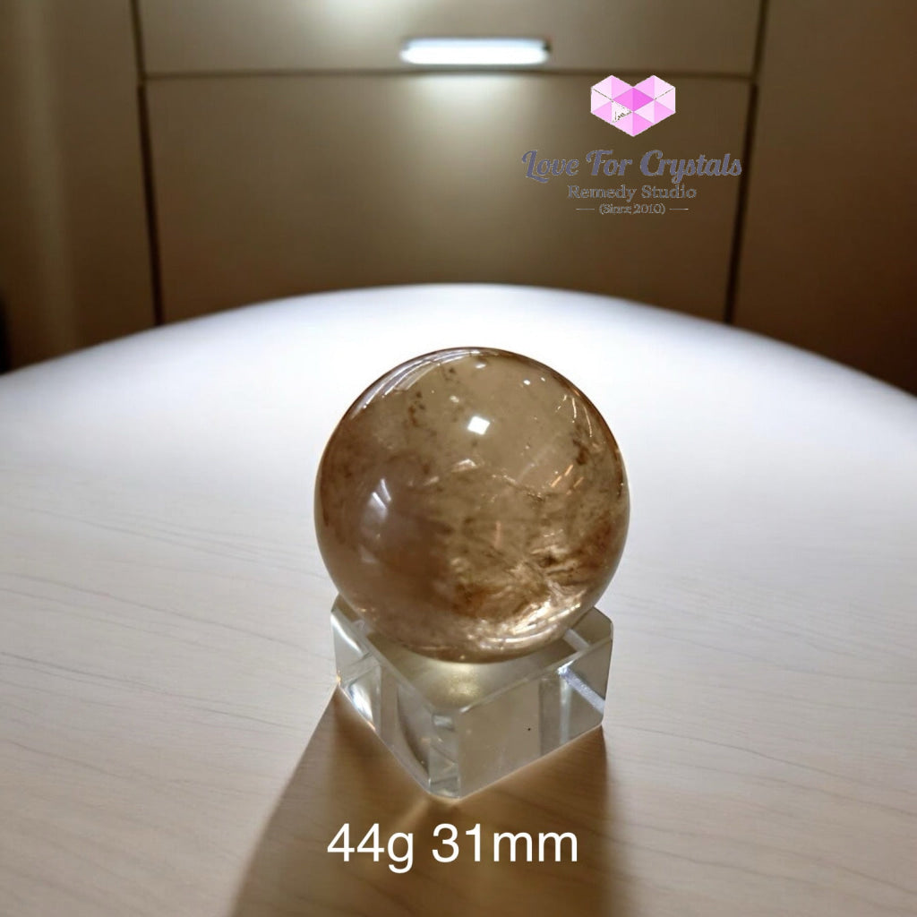 Natural Citrine Sphere (AAAAA grade) Brazil (Pre-coded & activated) natural undyed unheated 44g 31mm Crystal spheres