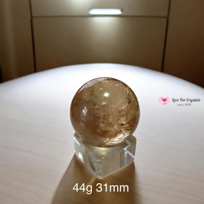 Natural Citrine Sphere (AAAAA grade) Brazil (Pre-coded & activated) natural undyed unheated 44g 31mm Crystal spheres