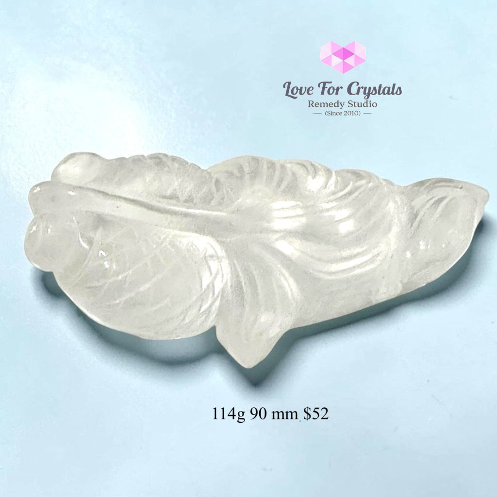 Natural Clear Quartz Goldfish Carving - 114g 90 mm - Clear quartz