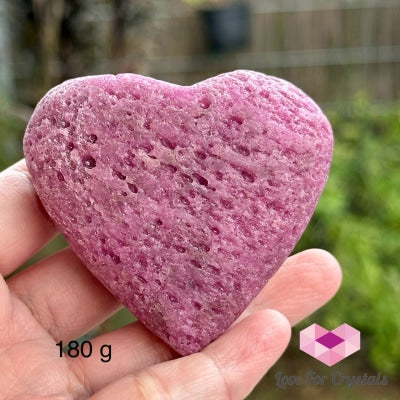Natural Ruby Heart (Pakistan)With Stand 180G 55Mm Crystal Hearts