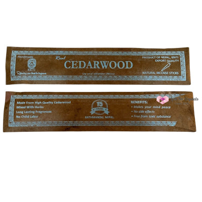 Nepal Handmade Incense Sticks (15 sticks per pack) Cedarwood Incense