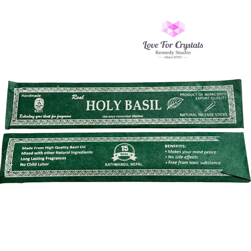 Nepal Handmade Incense Sticks (15 sticks per pack) Holy Basil Incense