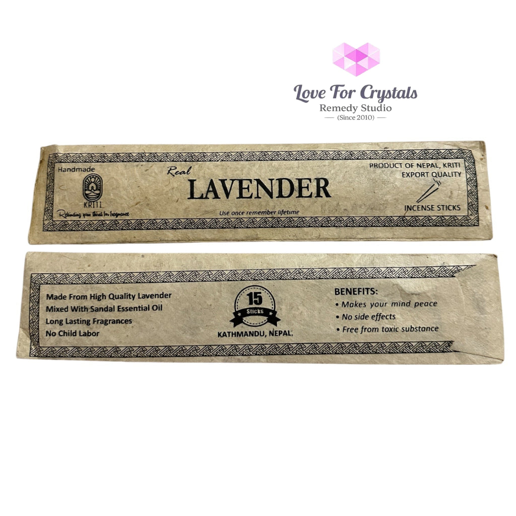 Nepal Handmade Incense Sticks (15 sticks per pack) Lavender Incense