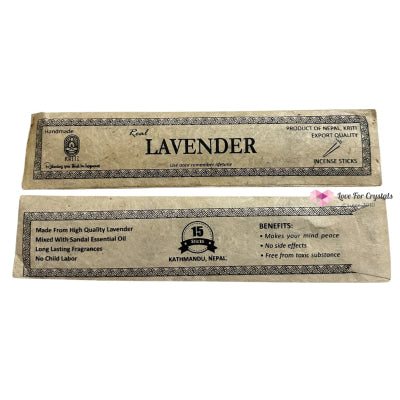 Nepal Handmade Incense Sticks (15 sticks per pack) Lavender Incense