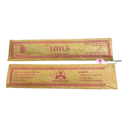 Nepal Handmade Incense Sticks (15 sticks per pack) Lotus Incense