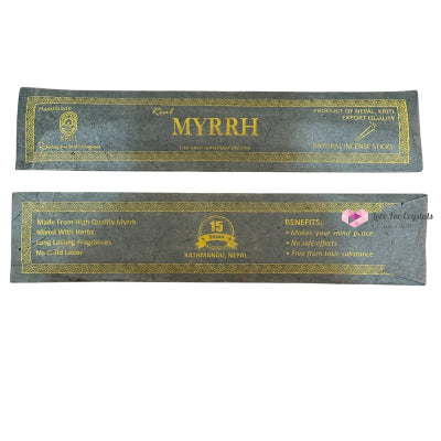 Nepal Handmade Incense Sticks (15 sticks per pack) Myrrh Incense