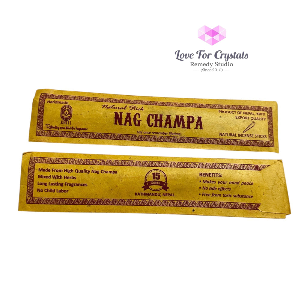 Nepal Handmade Incense Sticks (15 sticks per pack) Nag Champa Incense
