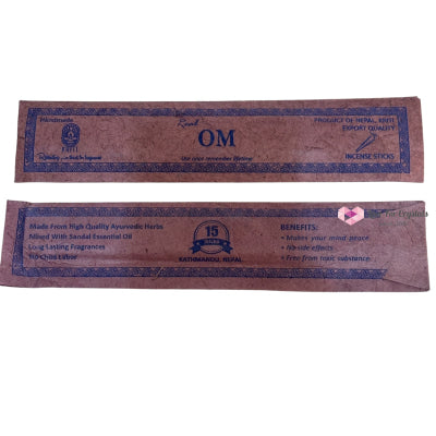 Nepal Handmade Incense Sticks (15 sticks per pack) Om Incense