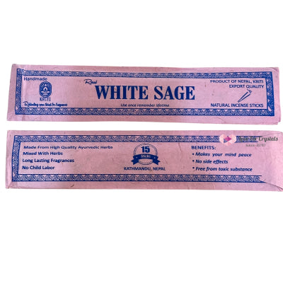 Nepal Handmade Incense Sticks (15 sticks per pack) White Sage Incense