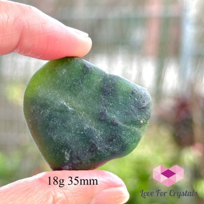 Nephrite Jade Raw Stones 18G 35Mm