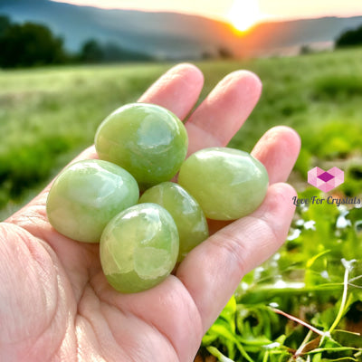 Nephrite Jade Tumbled (Canada) Per Piece Aa Grade Stone Crystals
