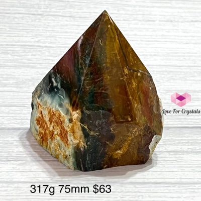 Ocean Jasper Half Polished Points (Brazil) 317G 75Mm Point