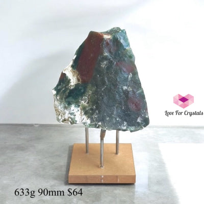 Ocean Jasper Raw (Magnetic Flow & Happiness PRE-ACTIVATED STONE) with Acrylic Stand 633g 90mm Large crystals