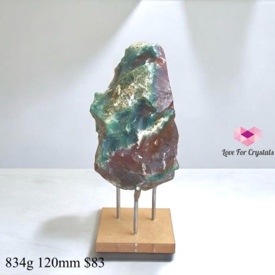 Ocean Jasper Raw (Magnetic Flow & Happiness PRE-ACTIVATED STONE) with Acrylic Stand 834g 120mm Large crystals
