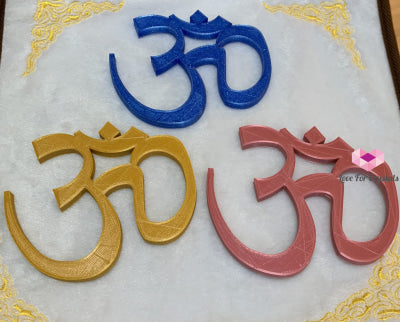 Om Symbol Plastic Coaster (11.6X10Cm) Metaphysical Tool
