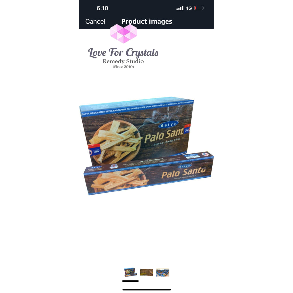 Palo Santo Satya Premium Incense Stick (15gm) One box Incense