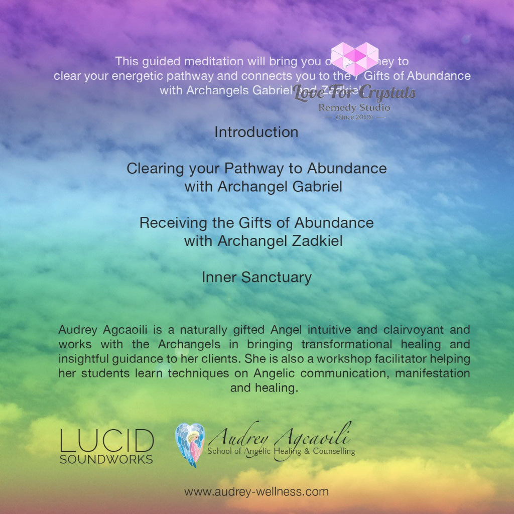 Path To Abundance With The Archangels (Meditation Cd) By Audrey Agcaoili Cd