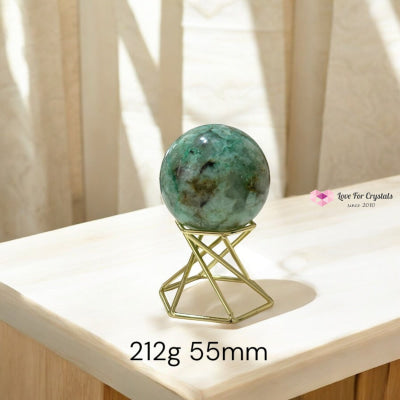 Phoenix Stone Spheres (Turquoise Malachite Chrysocolla) Pre-coded & Activated (Soulful Recalibration) 212g 55mm Crystal