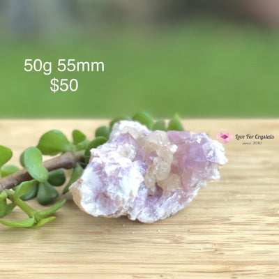Pink Amethyst Druse Geode (Argentina) 50G 50Mm Raw Crystals
