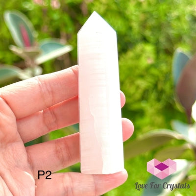 Pink Jade Tower Point (75-85Mm) Photo 2 Crystal