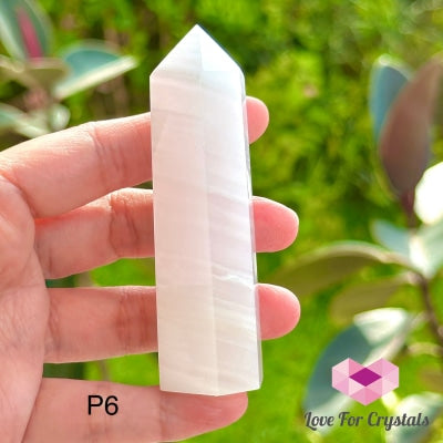 Pink Jade Tower Point (75-85Mm) Photo 6 Crystal