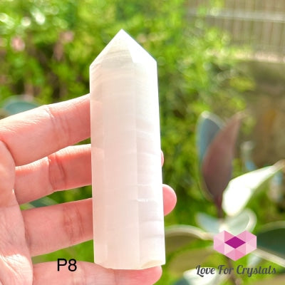 Pink Jade Tower Point (75-85Mm) Photo 8 Crystal
