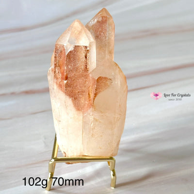 Pink Lemurian Abundance Quartz (Mineral Gallery) Brazil 102G 70Mm Crystals