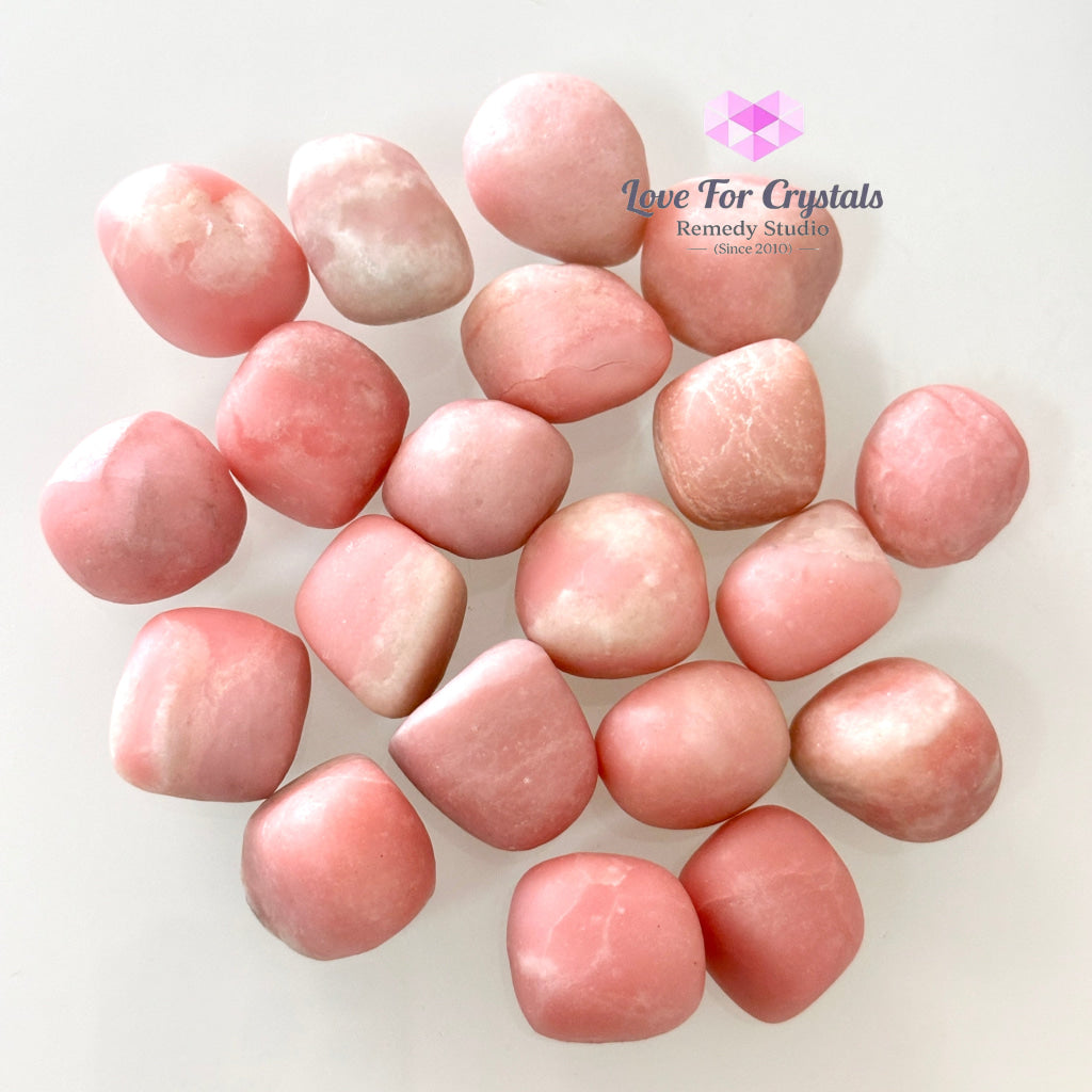 Pink Opal Tumbled Stone 20-30mm, Emotional Healing - Random Piece - Tumbled Stones