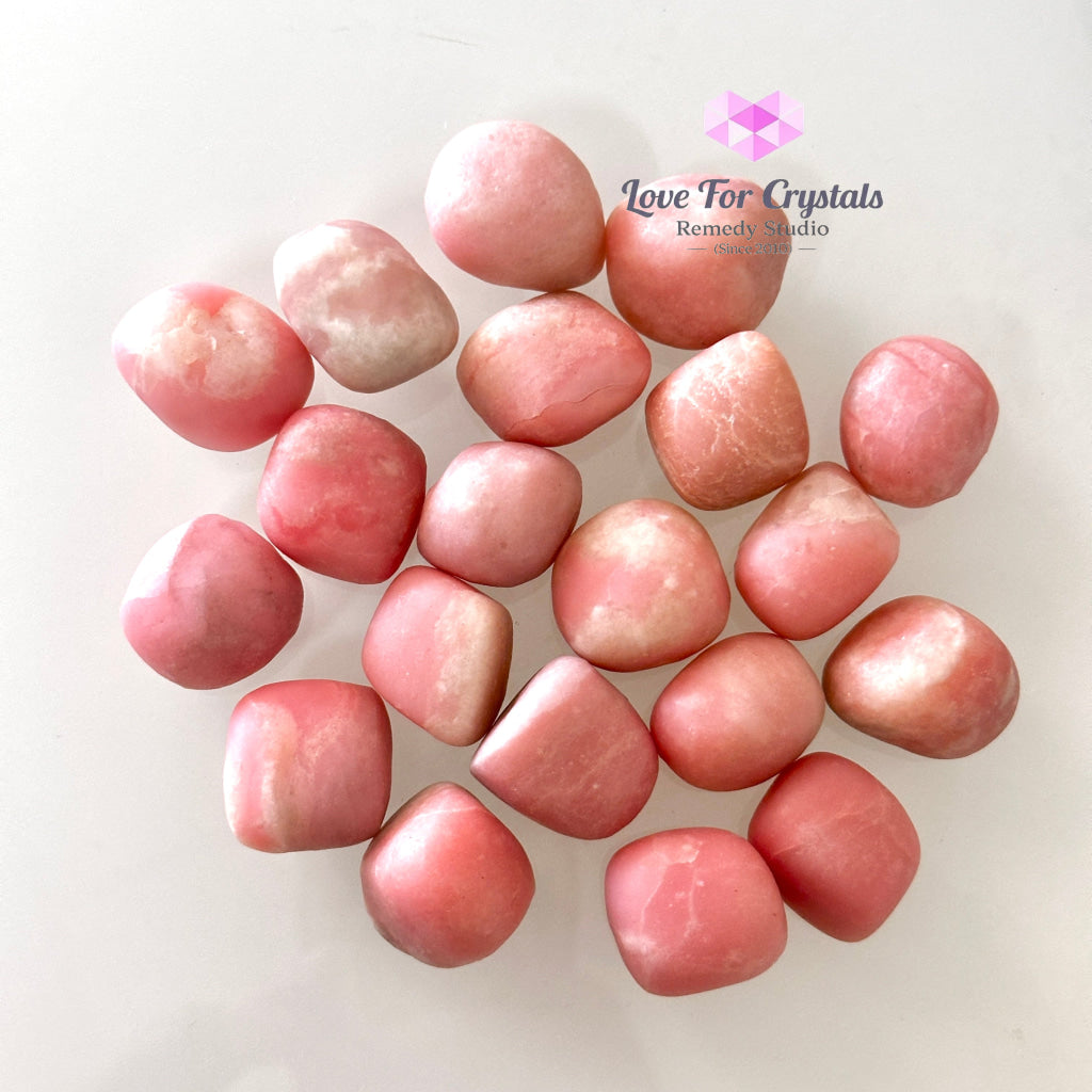 Pink Opal Tumbled Stone 20-30mm, Emotional Healing - Random Piece - Tumbled Stones
