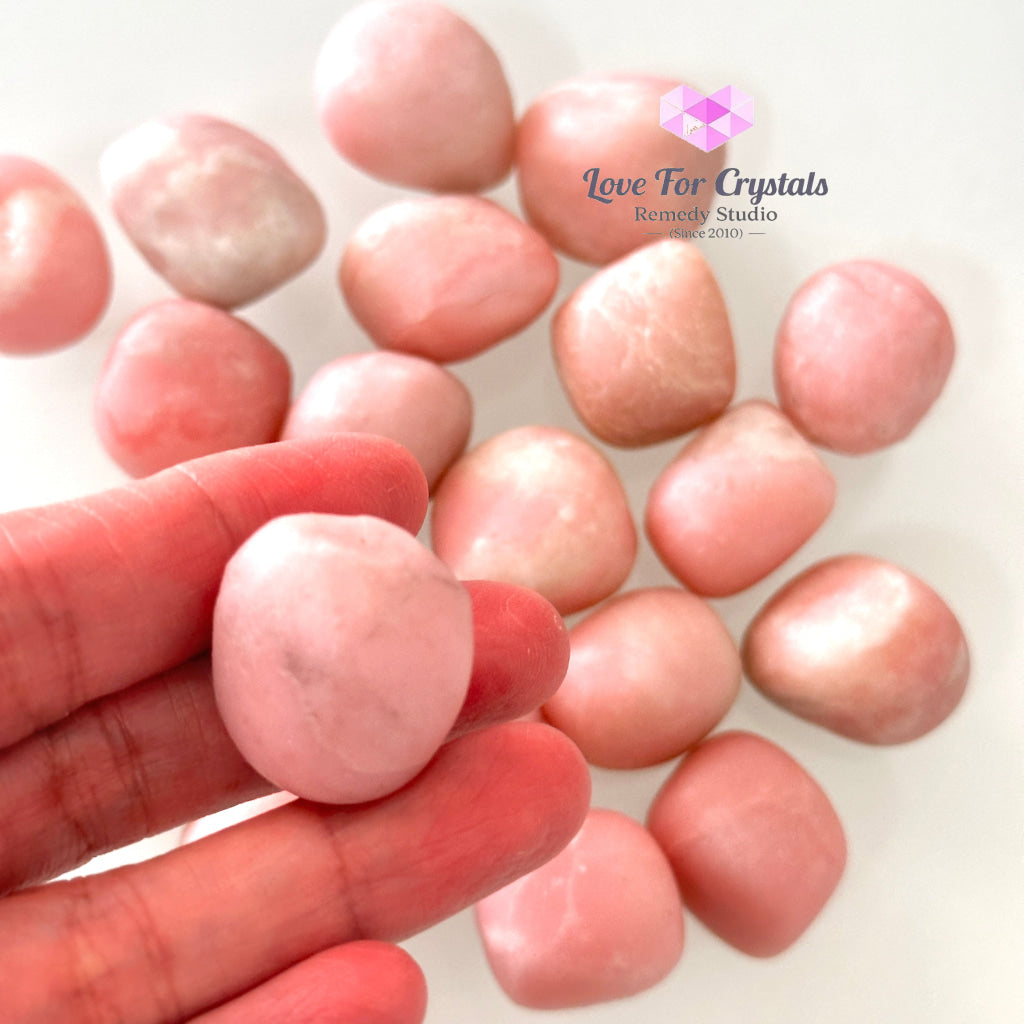 Pink Opal Tumbled Stone 20-30mm, Emotional Healing - Random Piece - Tumbled Stones