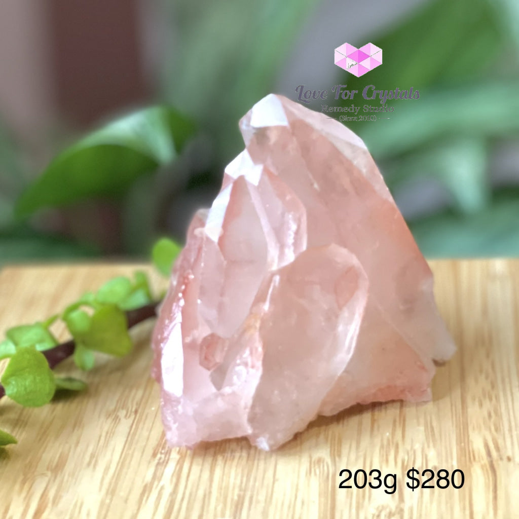 Pink Scarlet Lemurian Seed Cluster (Brazil) 203G 70Mm Raw Stones