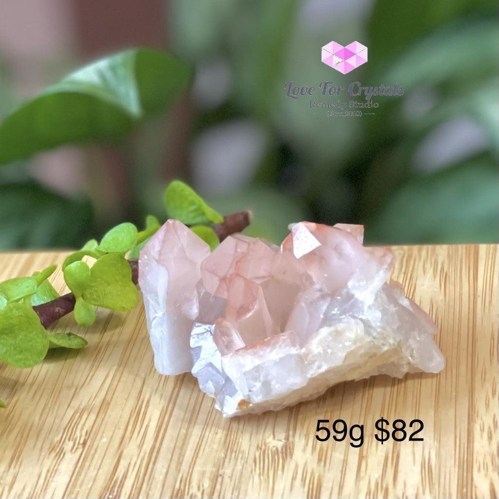Pink Scarlet Lemurian Seed Cluster (Brazil) 59G 55Mm Raw Stones