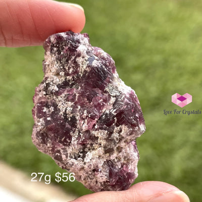 Pink Tourmaline Raw On Matrix (Brazil) 27G Stones