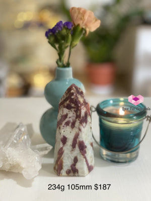 Pink Tourmaline Tower Point (Brazil) 234G 105Mm