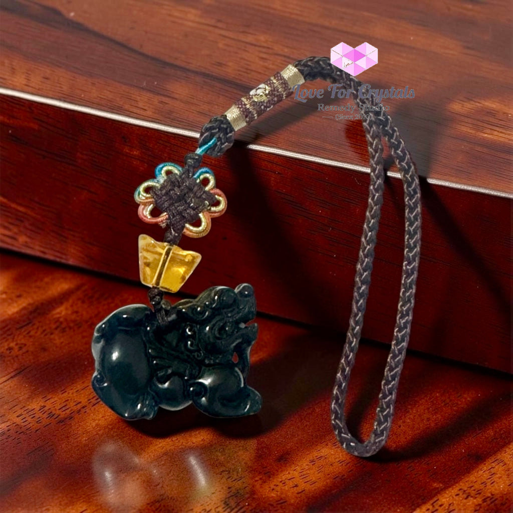 Pixiu Crystal Bag Charm (Wealth • Luck • Protection) - Crystals